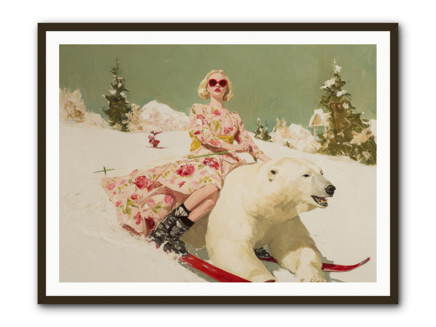 December’s Gilded Edge-REZ -- Framed Print - Black 48x36