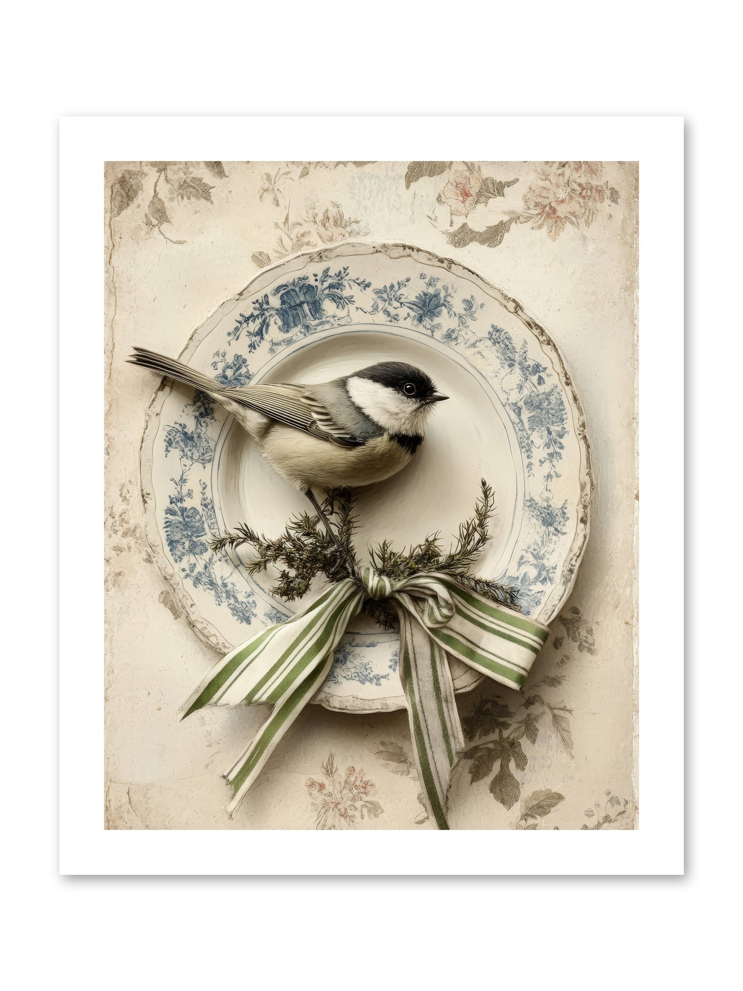 December's Dapper Guest -- Paper Print 12x15