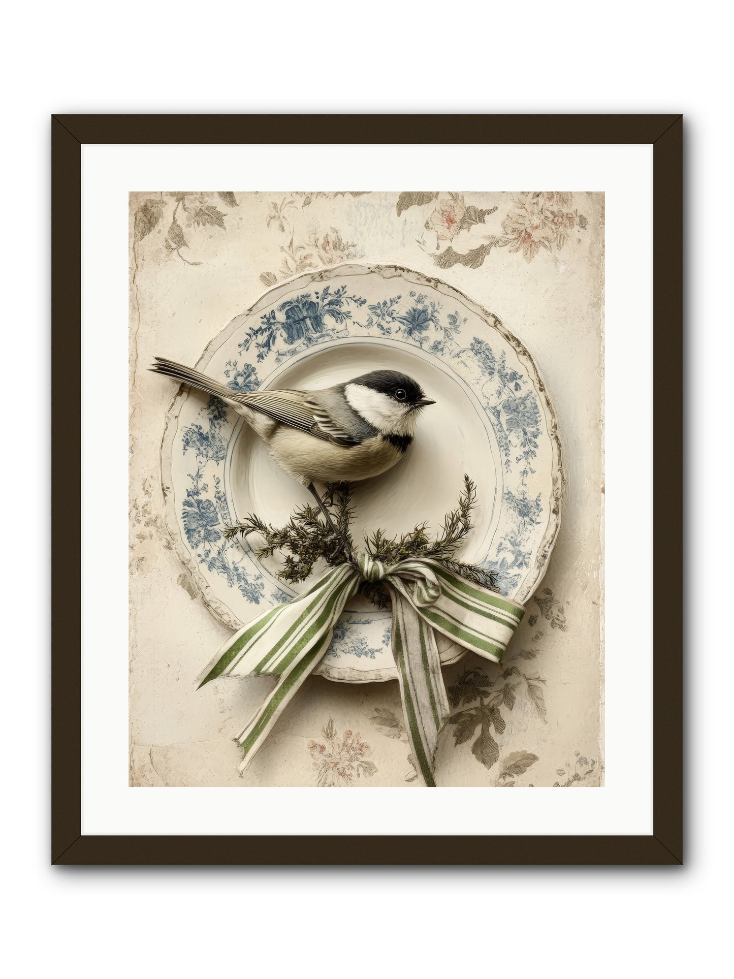 December's Dapper Guest -- Framed Print - Black 20x25