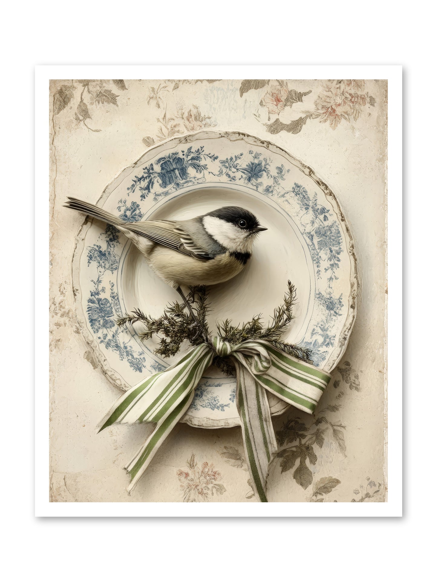 December's Dapper Guest -- Loose Canvas Print 24x30