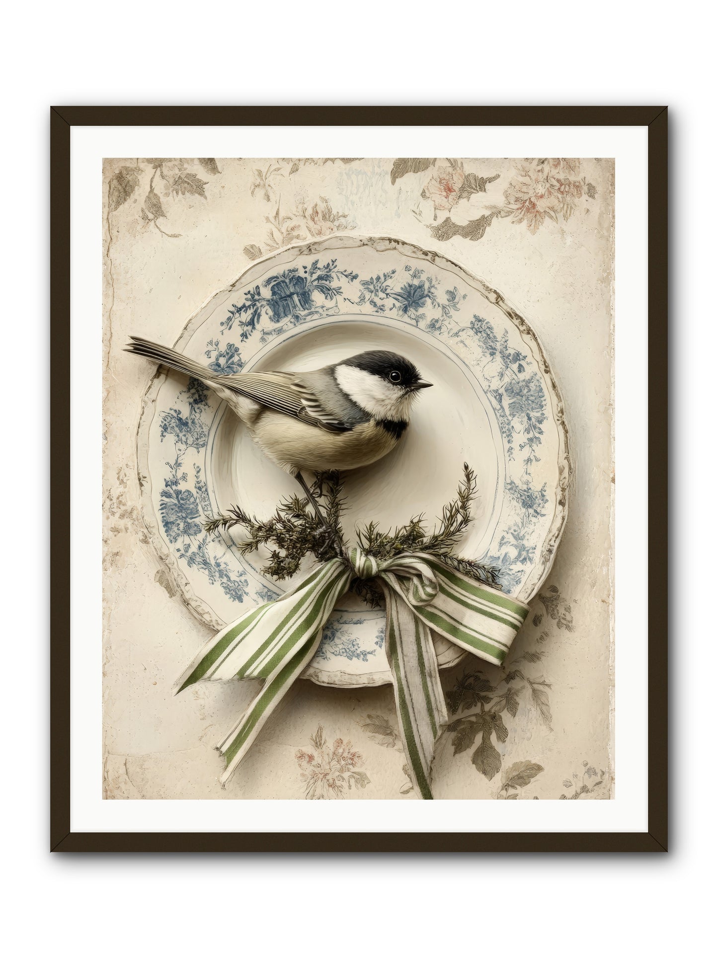 December's Dapper Guest -- Framed Print - Black 32x40