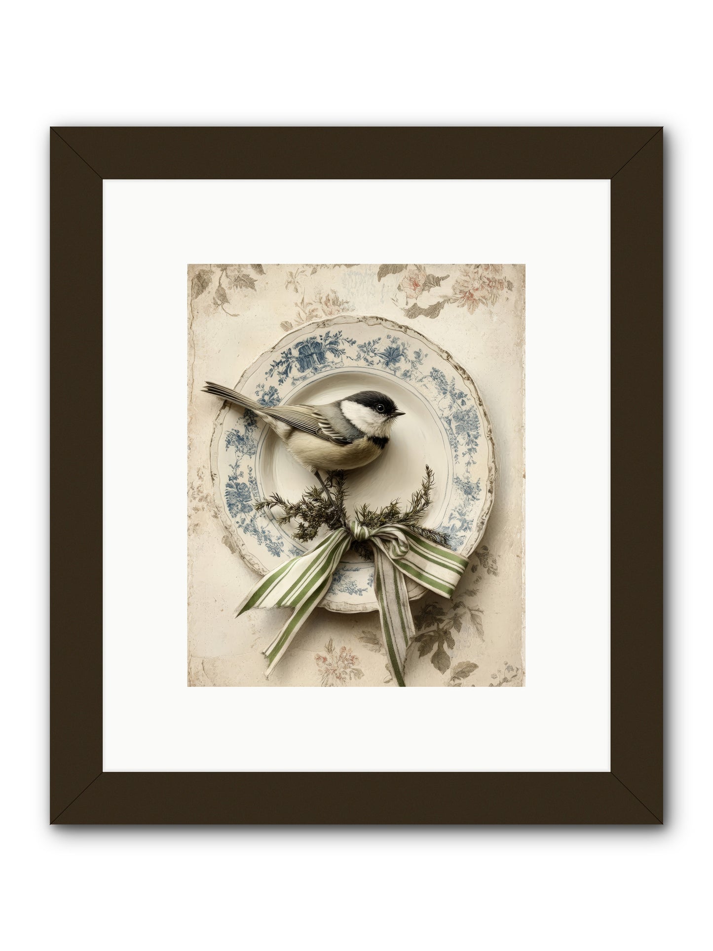 December's Dapper Guest -- Framed Print - Black 8x10