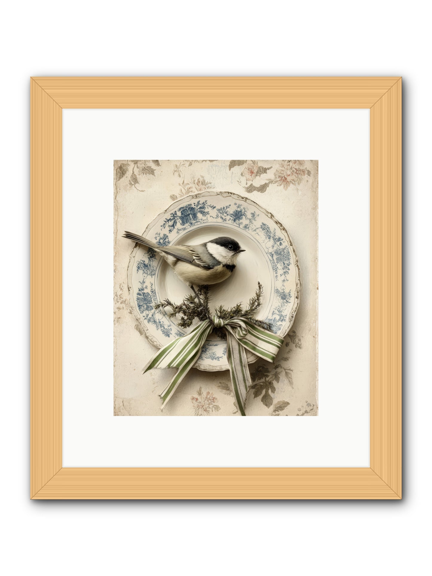 December's Dapper Guest -- Framed Print - Natural 8x10