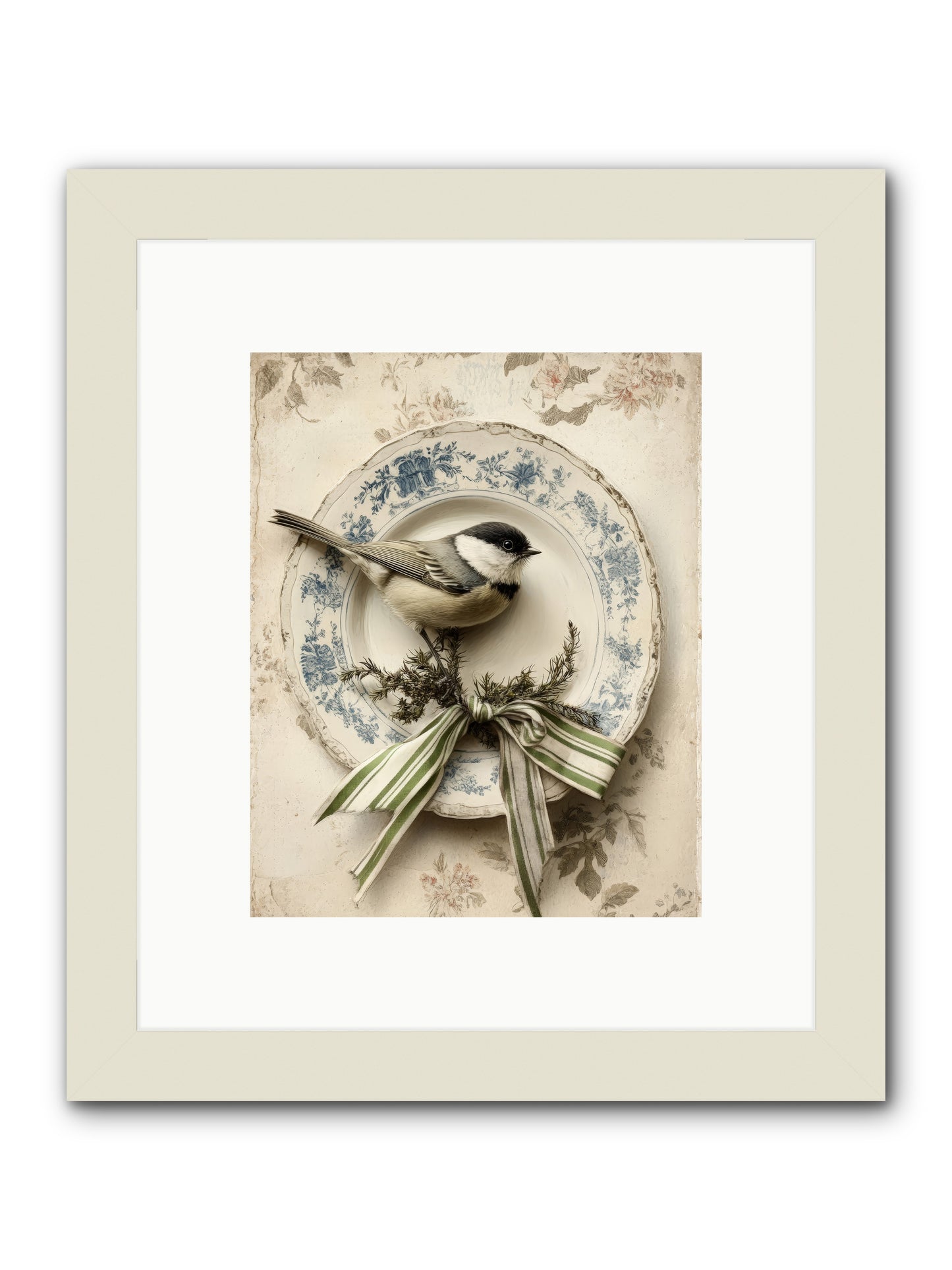 December's Dapper Guest -- Framed Print - White 8x10