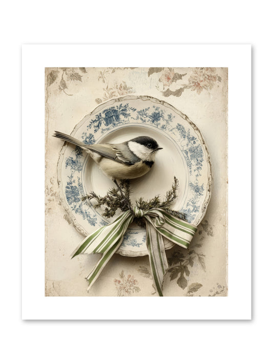 December's Dapper Guest -- Paper Print 8x10