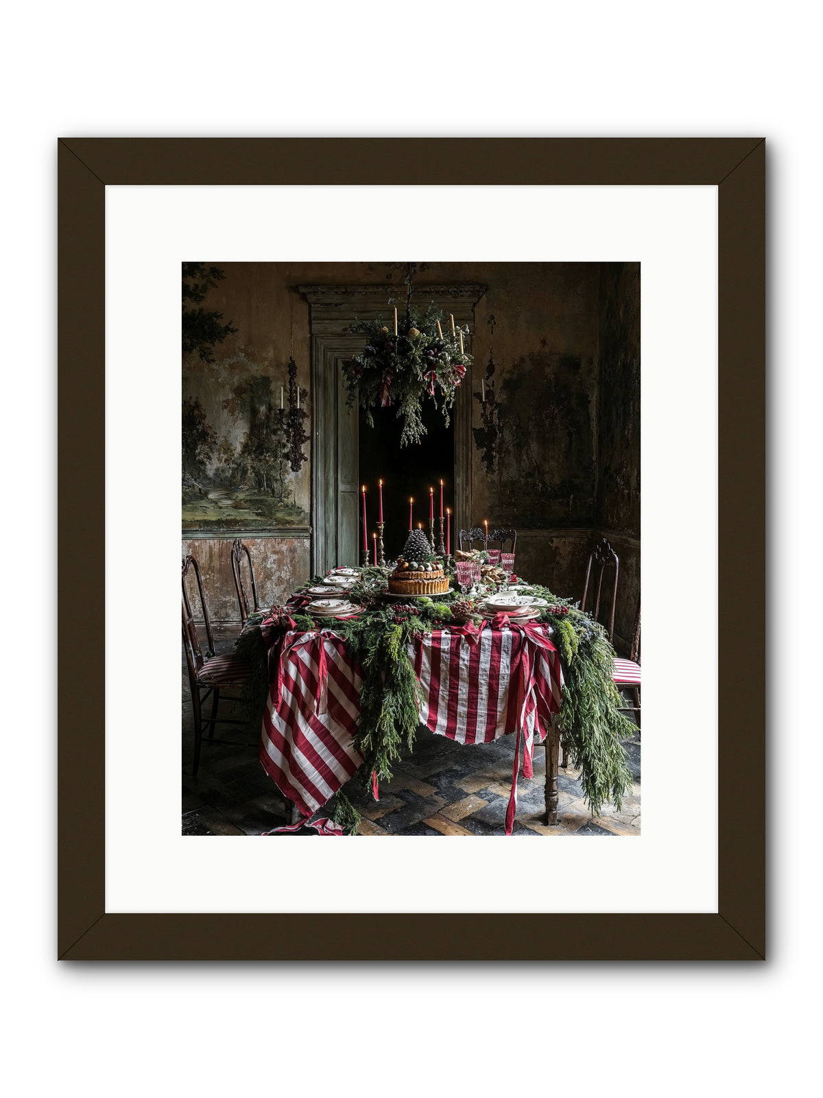 December's Grand Soirée -- Framed Print - Black 12x15