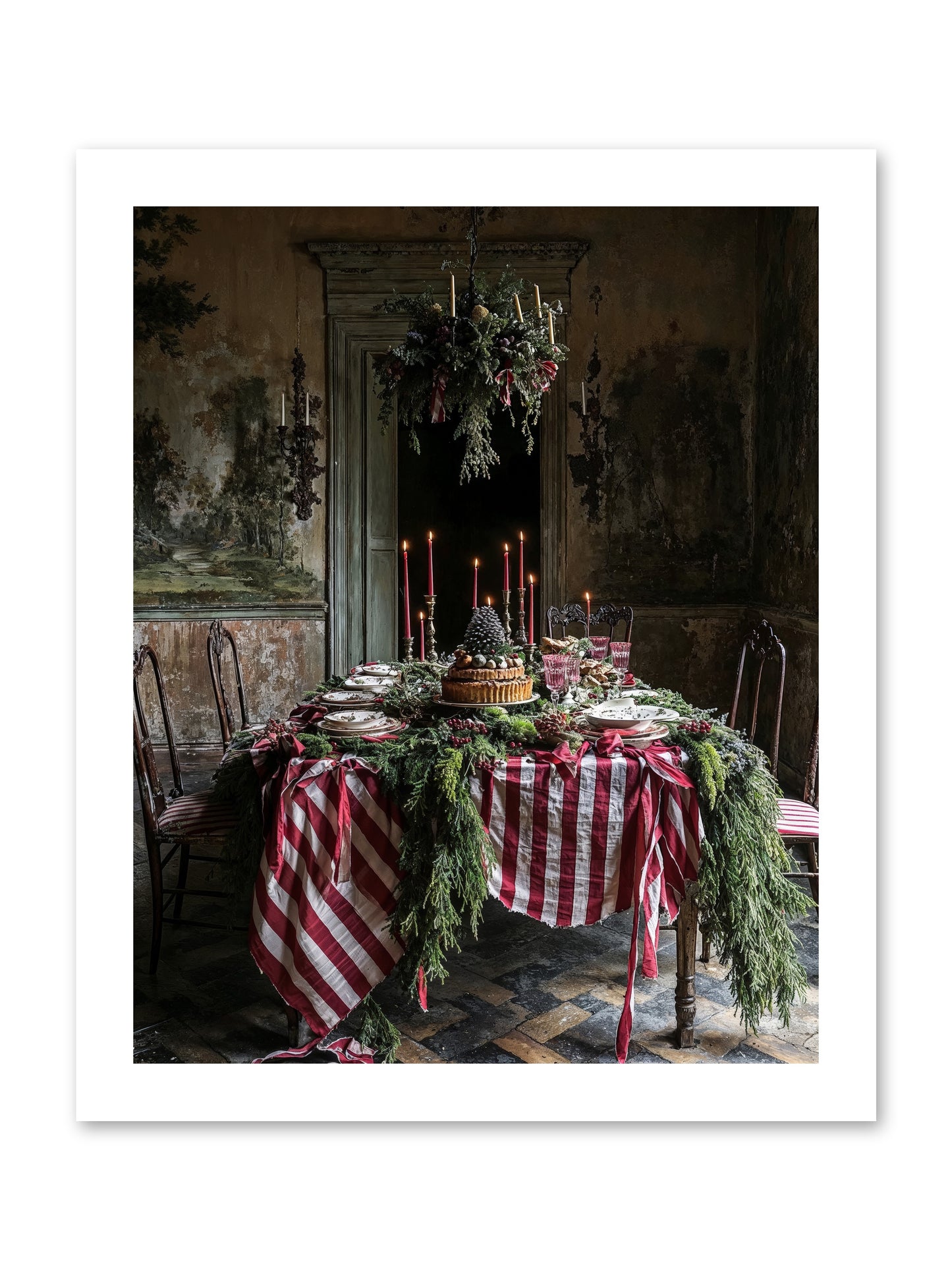 December's Grand Soirée -- Paper Print 12x15