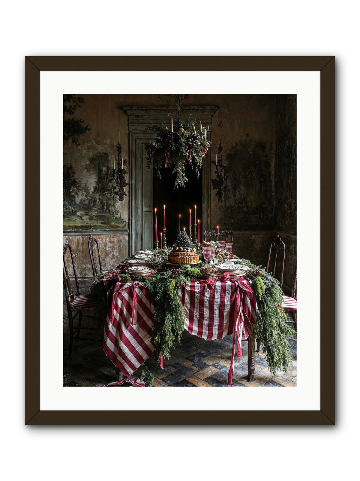 December's Grand Soirée -- Framed Print - Black 20x25