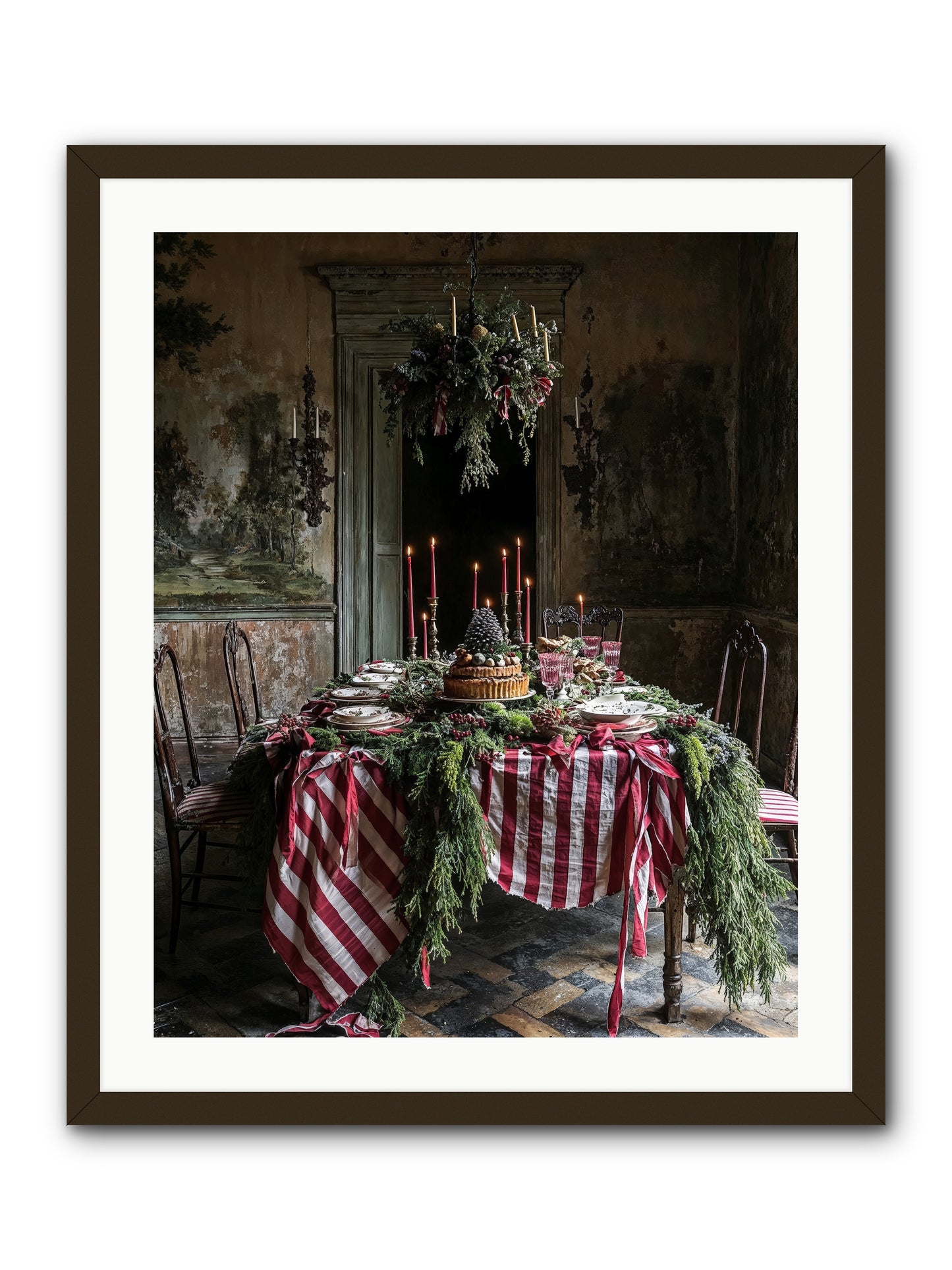 December's Grand Soirée -- Framed Print - Black 24x30