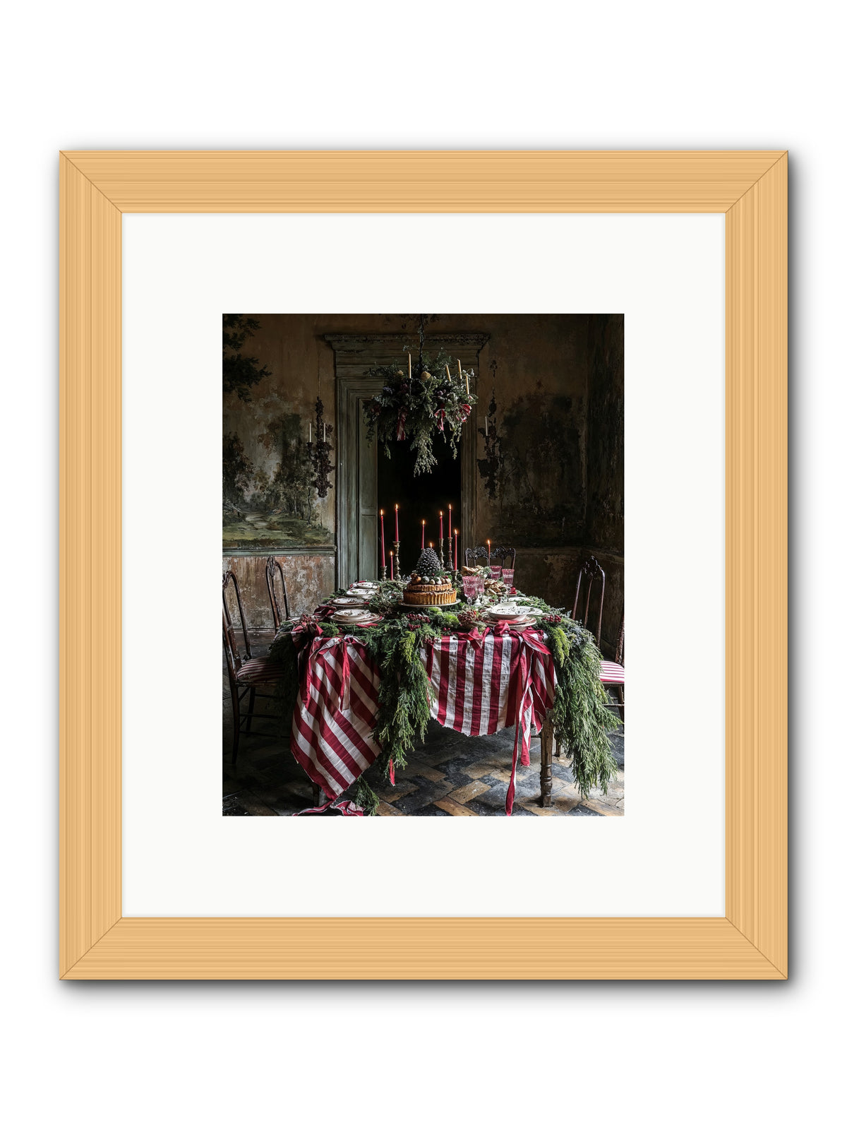 December's Grand Soirée -- Framed Print - Natural 8x10