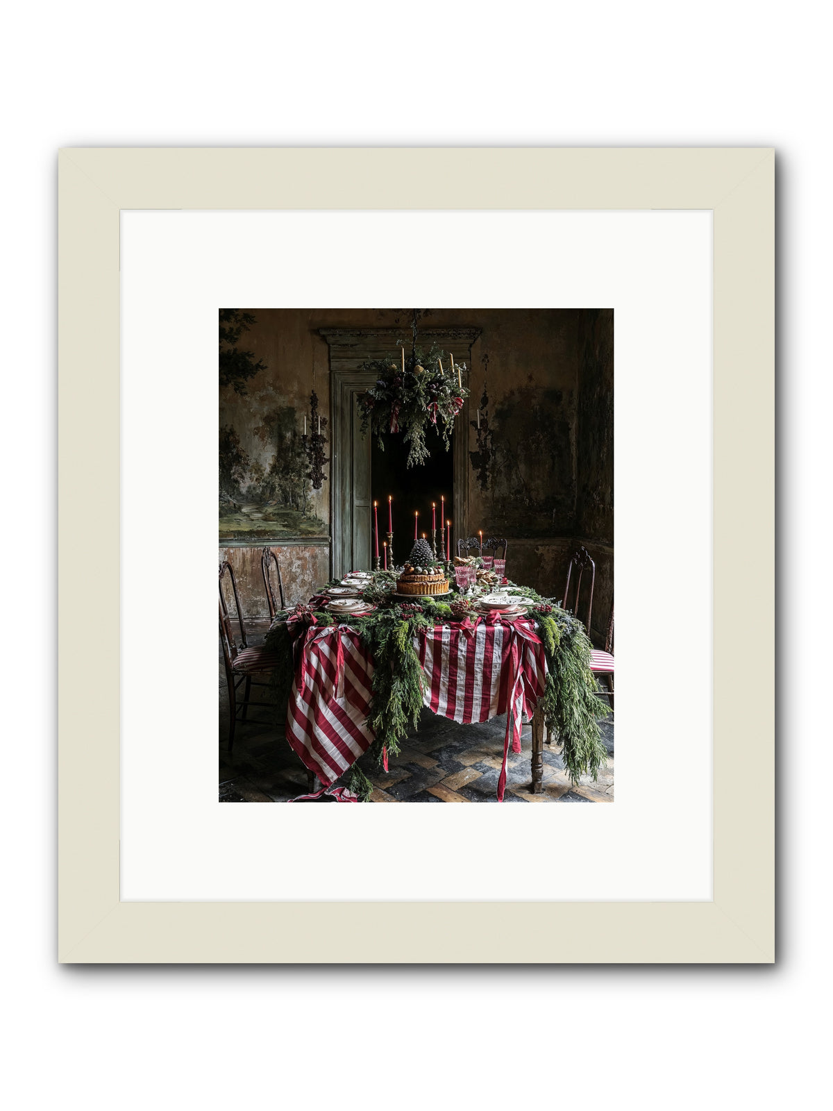 December's Grand Soirée -- Framed Print - White 8x10