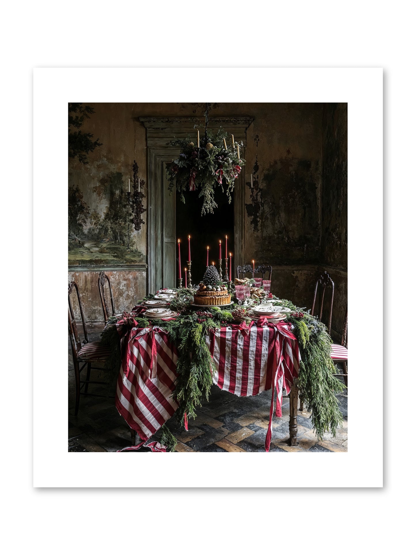December's Grand Soirée -- Loose Canvas Print 8x10