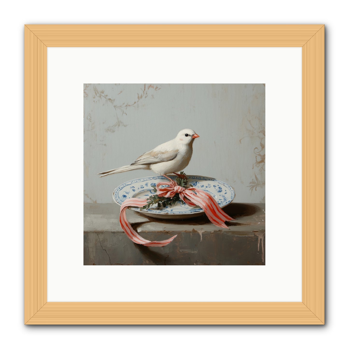 December's Sweet Melody -- Framed Print - Natural 10x10