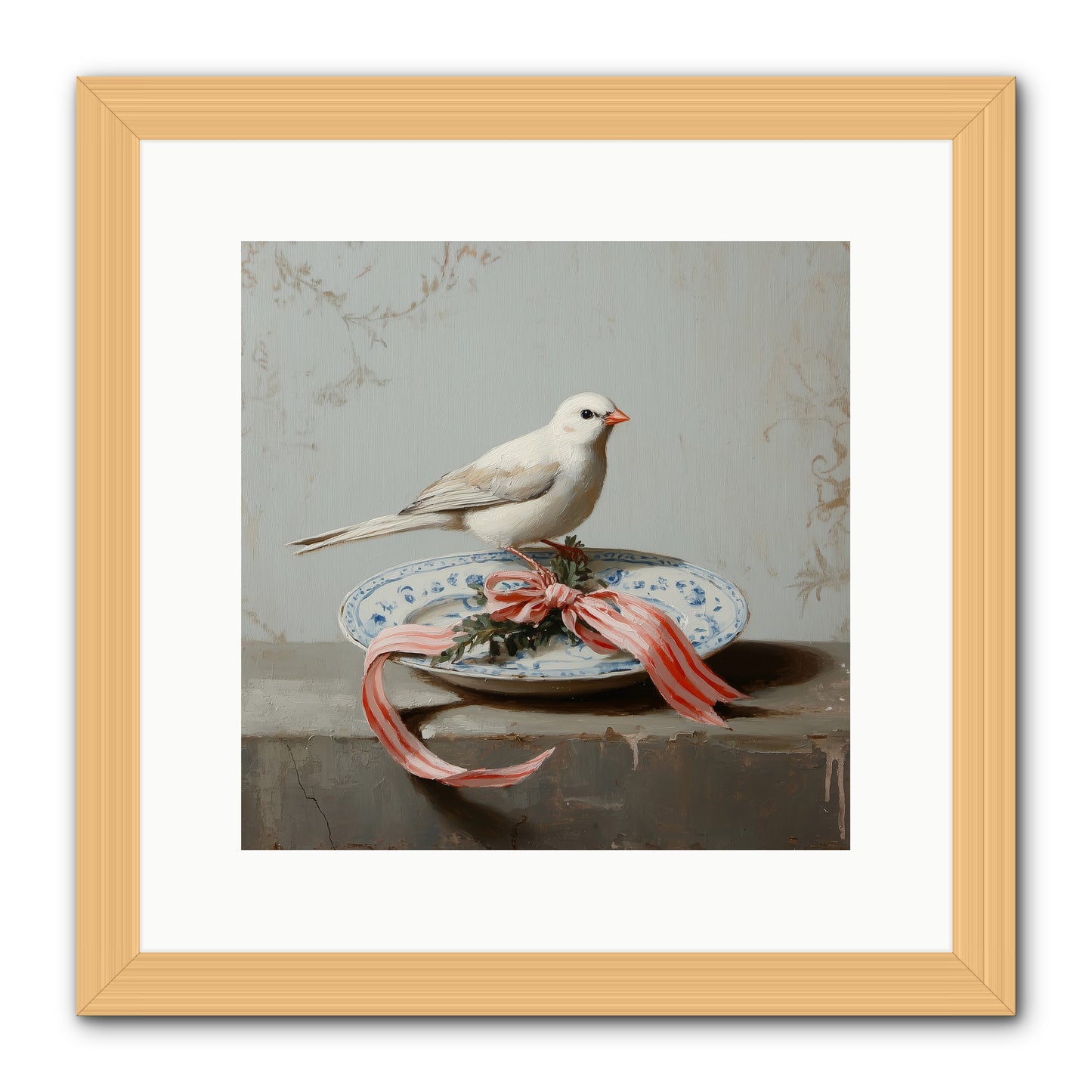 December's Sweet Melody -- Framed Print - Natural 12x12