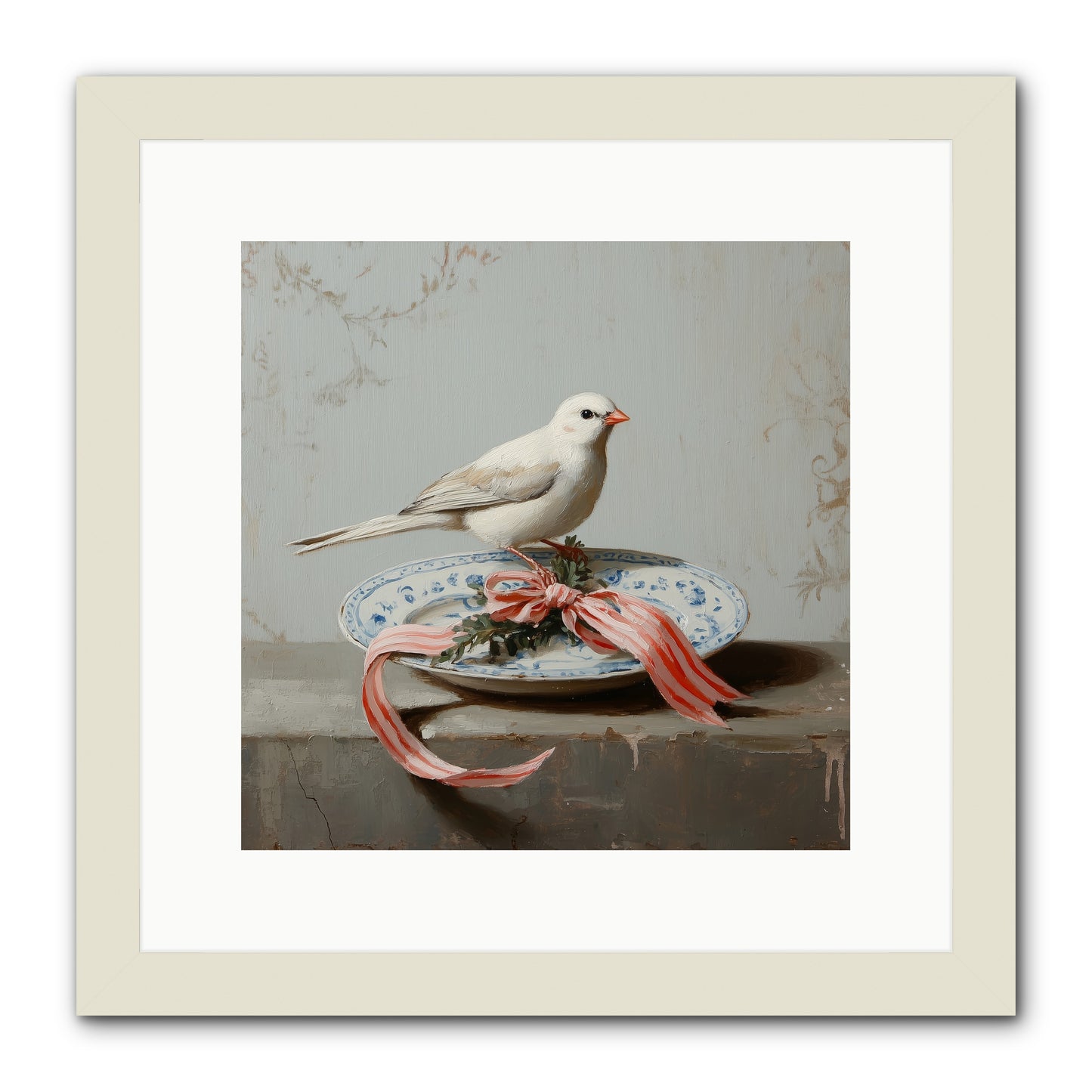 December's Sweet Melody -- Framed Print - White 12x12