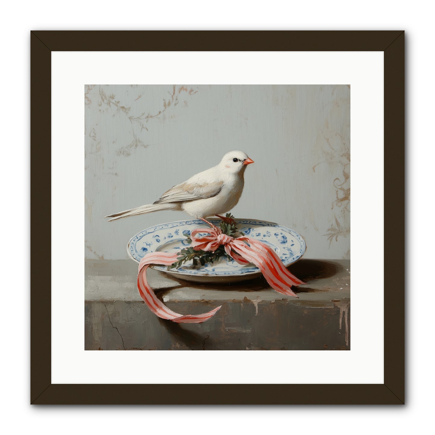 December's Sweet Melody -- Framed Print - Black 16x16
