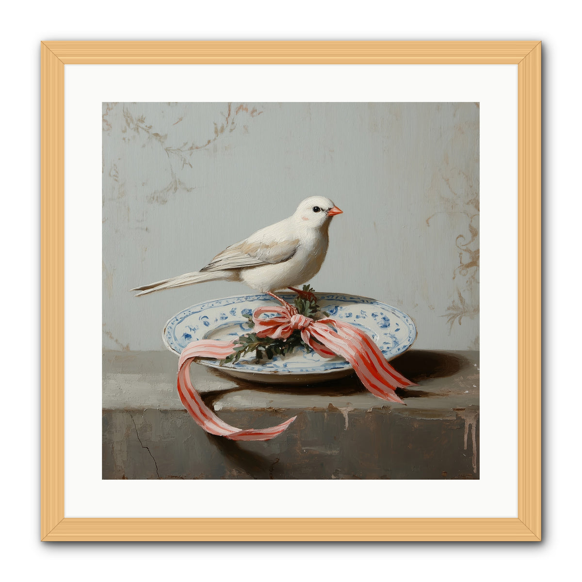 December's Sweet Melody -- Framed Print - Natural 20x20