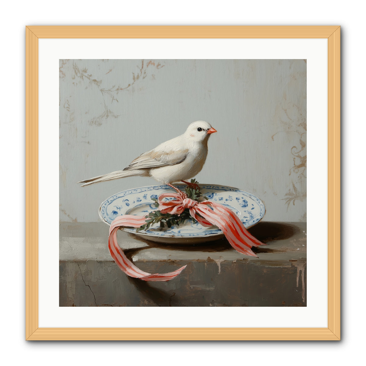 December's Sweet Melody -- Framed Print - Natural 24x24