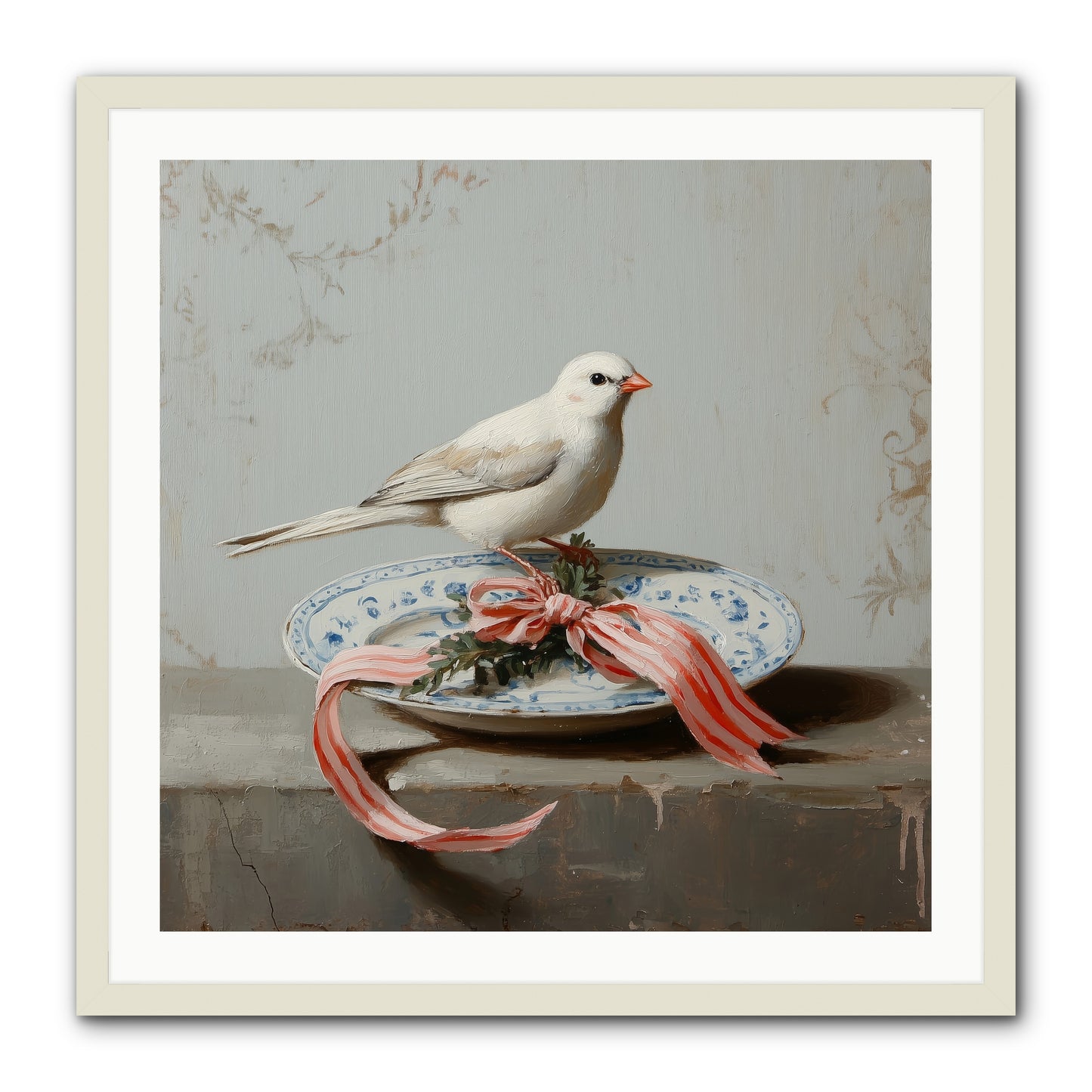 December's Sweet Melody -- Framed Print - White 30x30