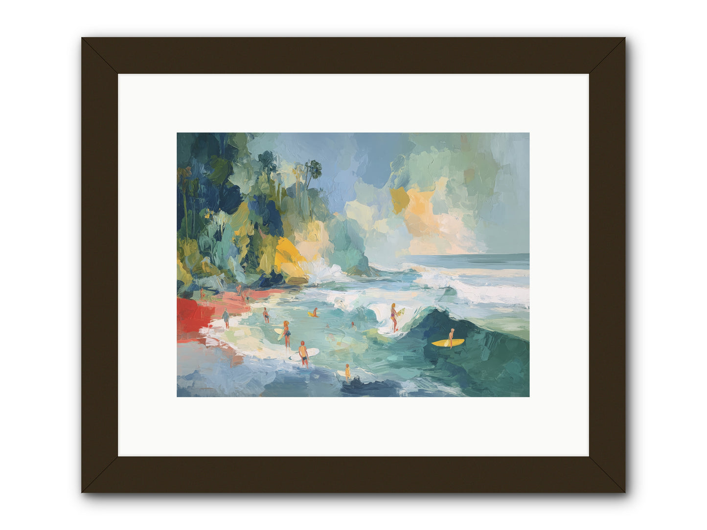 Deep Blue Beckoning -- Framed Print - Black 12x9