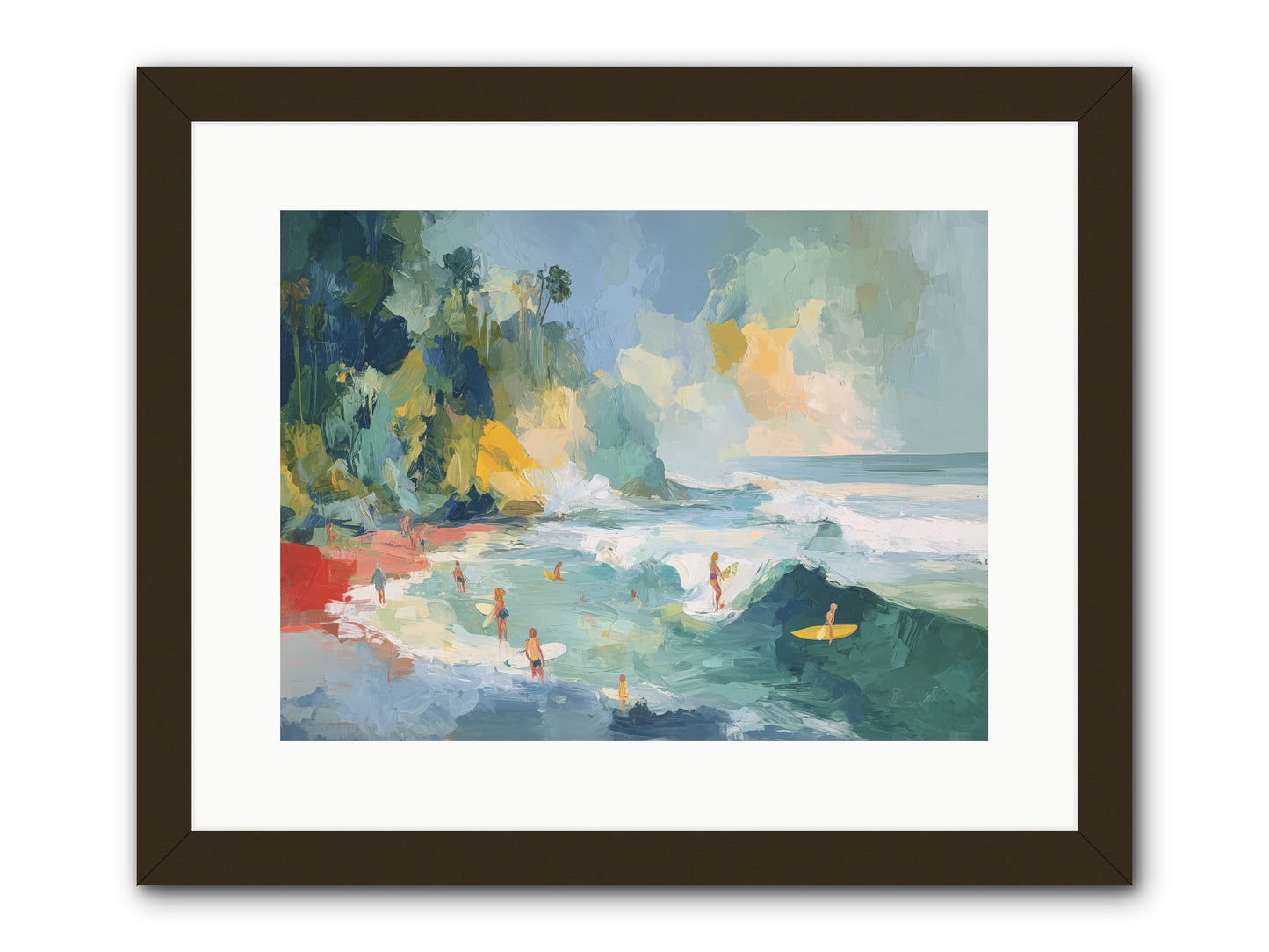 Deep Blue Beckoning -- Framed Print - Black 16x12