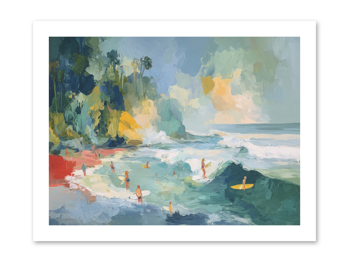 Deep Blue Beckoning -- Loose Canvas Print 16x12