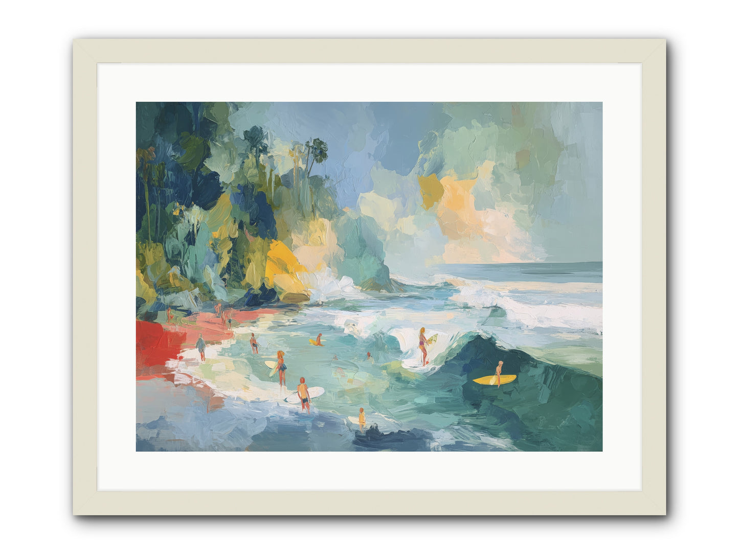 Deep Blue Beckoning -- Framed Print - White 24x18