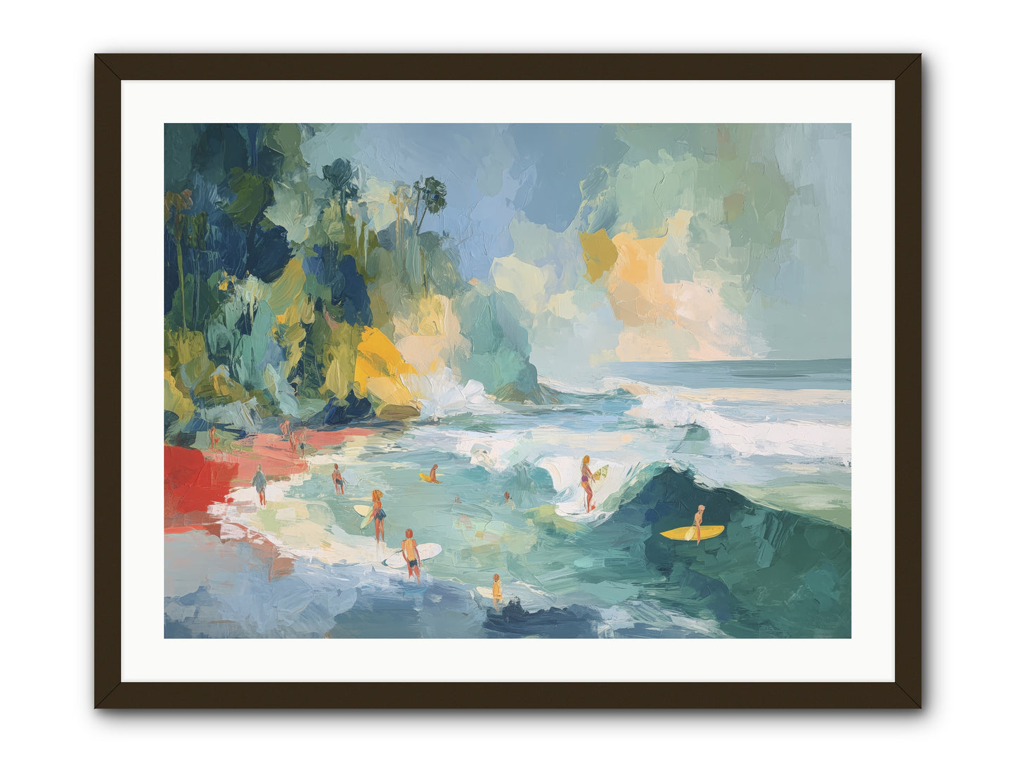 Deep Blue Beckoning -- Framed Print - Black 32x24