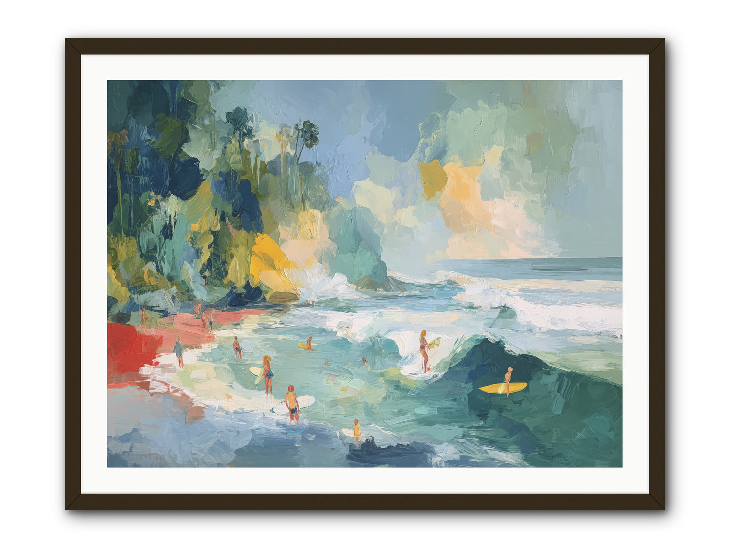 Deep Blue Beckoning -- Framed Print - Black 40x30