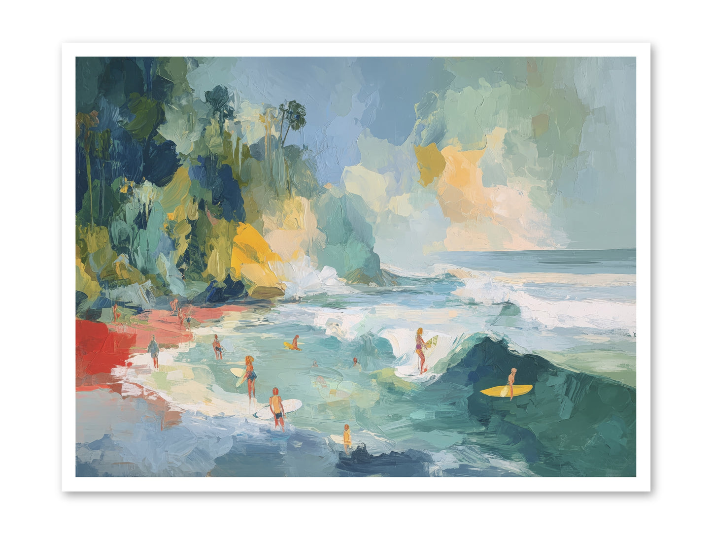 Deep Blue Beckoning -- Loose Canvas Print 40x30