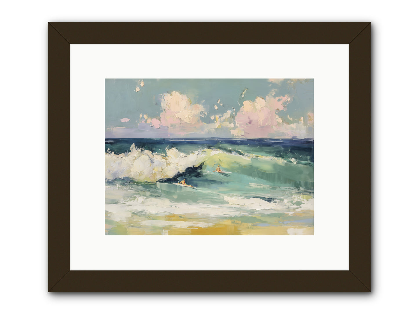 Deep Blue Calling -- Framed Print - Black 12x9