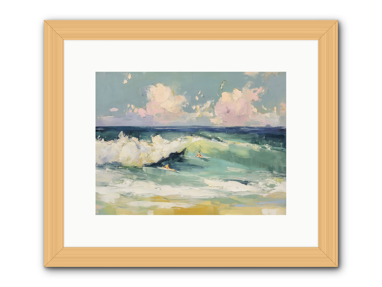 Deep Blue Calling -- Framed Print - Natural 12x9