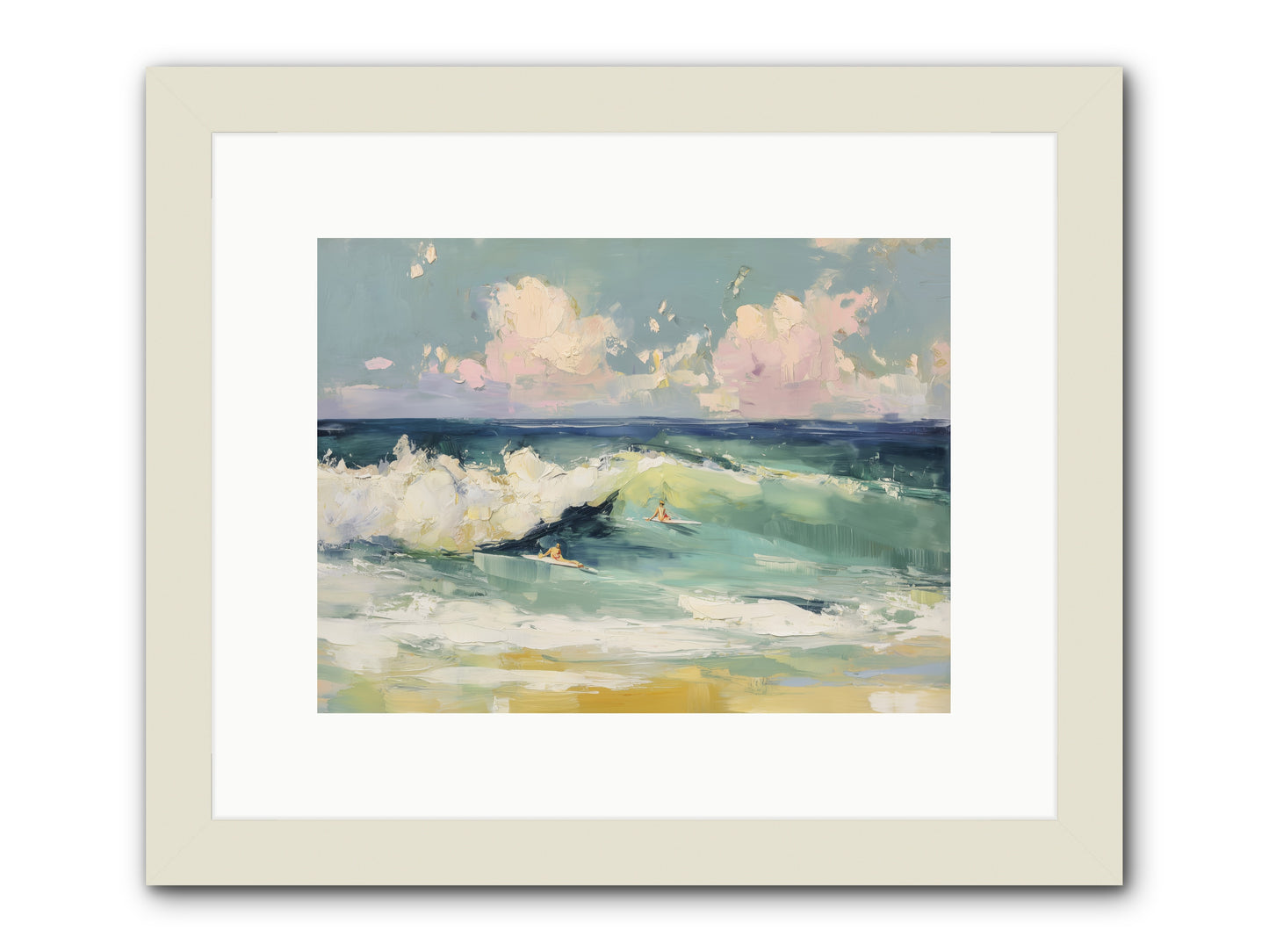 Deep Blue Calling -- Framed Print - White 12x9