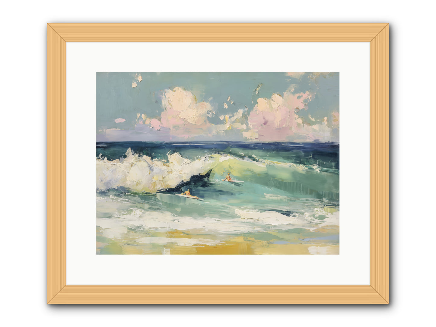 Deep Blue Calling -- Framed Print - Natural 16x12