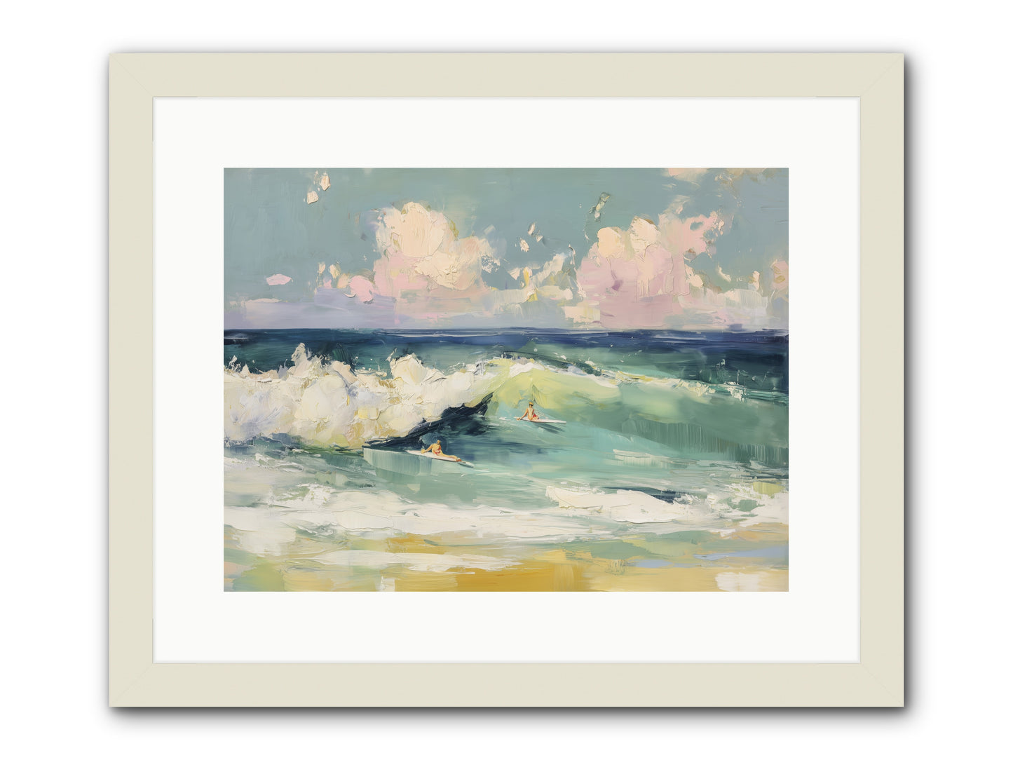 Deep Blue Calling -- Framed Print - White 16x12