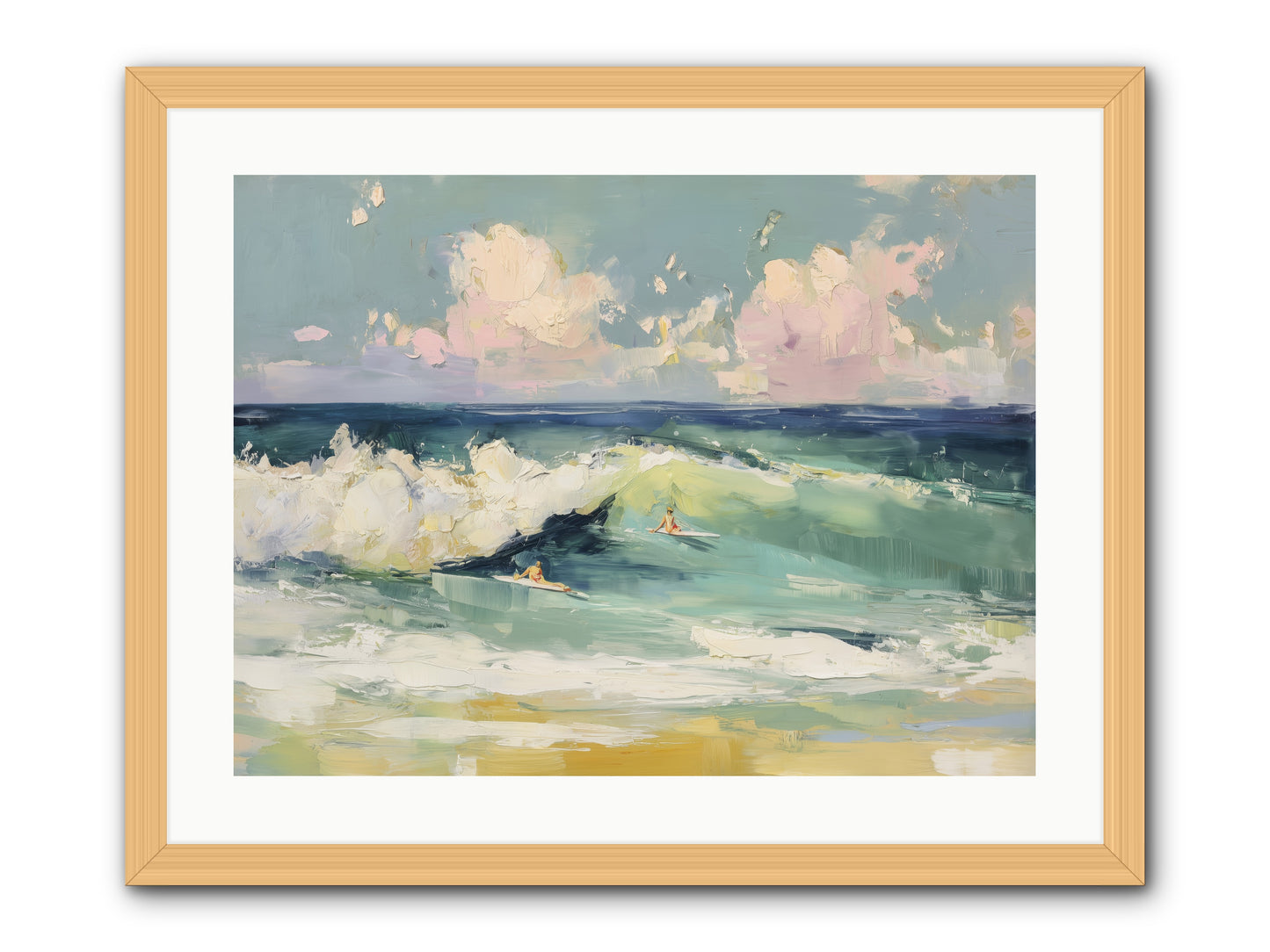 Deep Blue Calling -- Framed Print - Natural 24x18