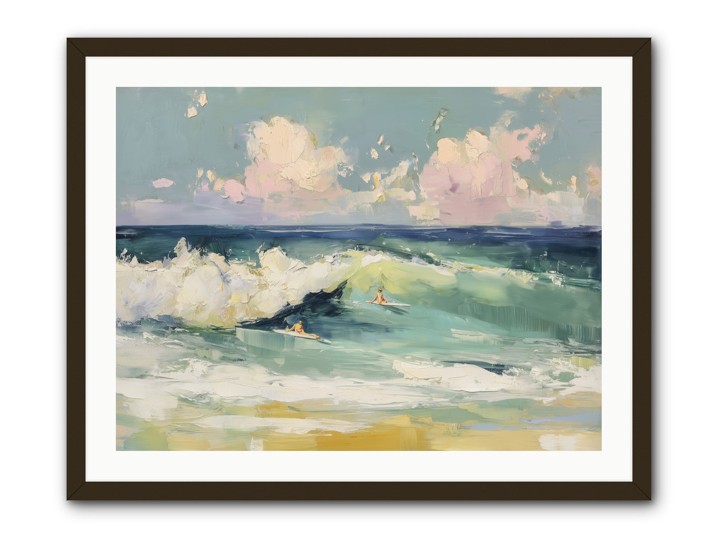 Deep Blue Calling -- Framed Print - Black 32x24