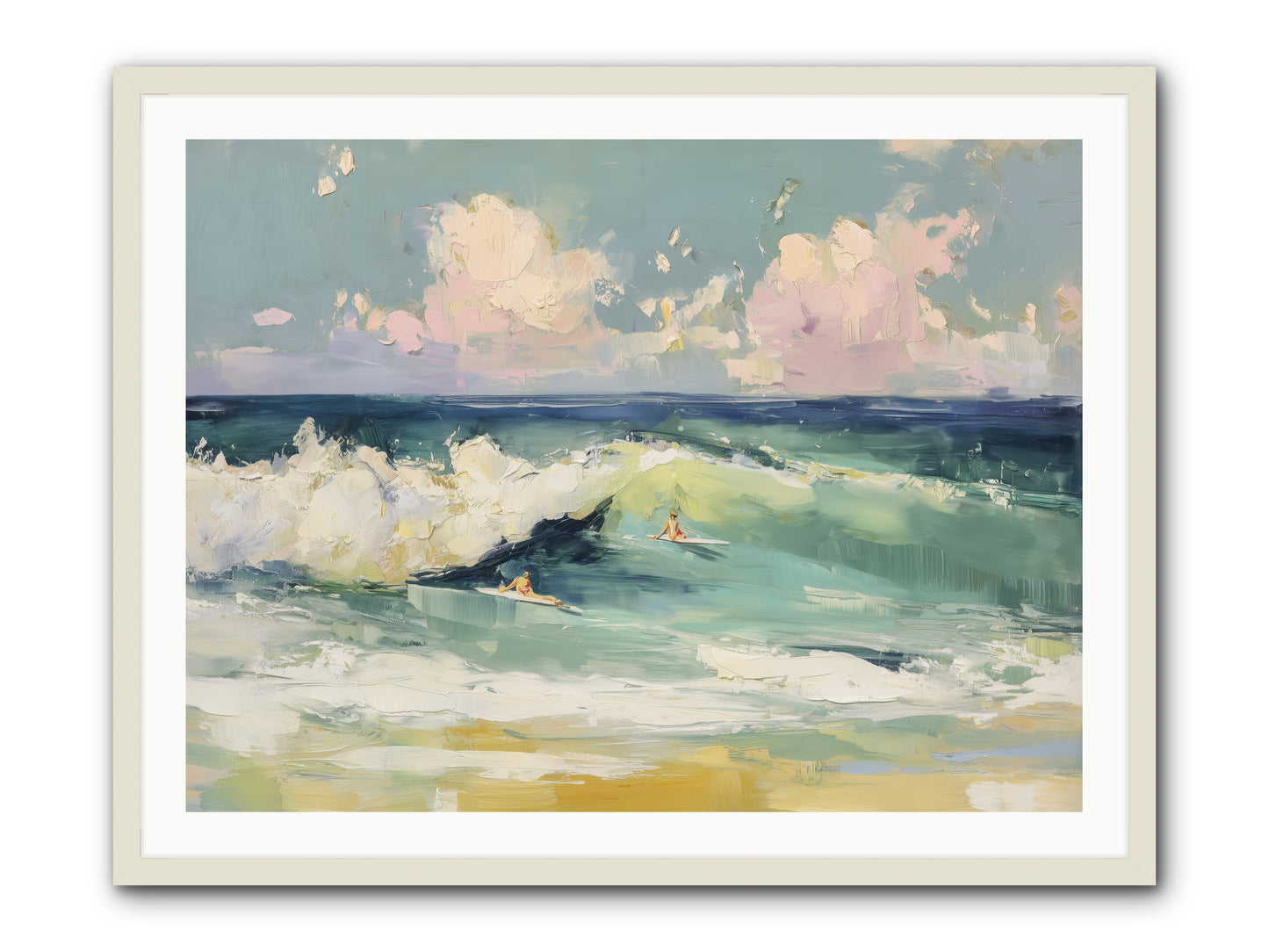 Deep Blue Calling -- Framed Print - White 40x30