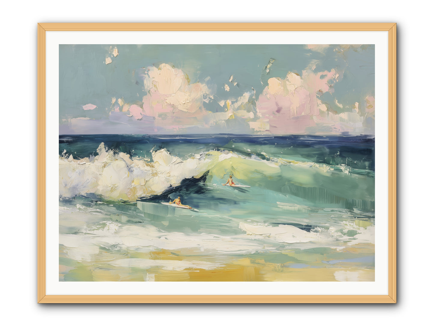 Deep Blue Calling -- Framed Print - Natural 48x36