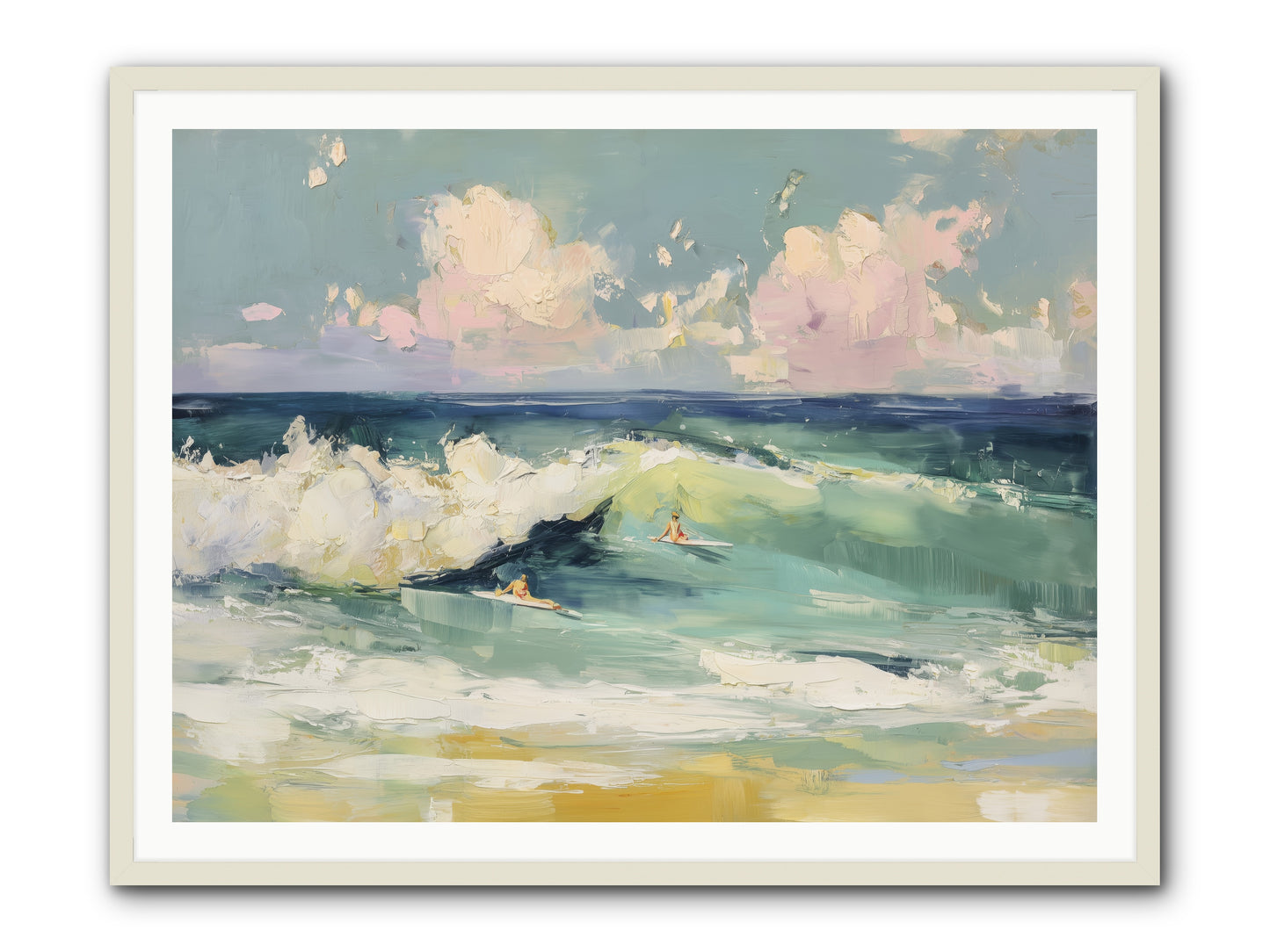 Deep Blue Calling -- Framed Print - White 48x36