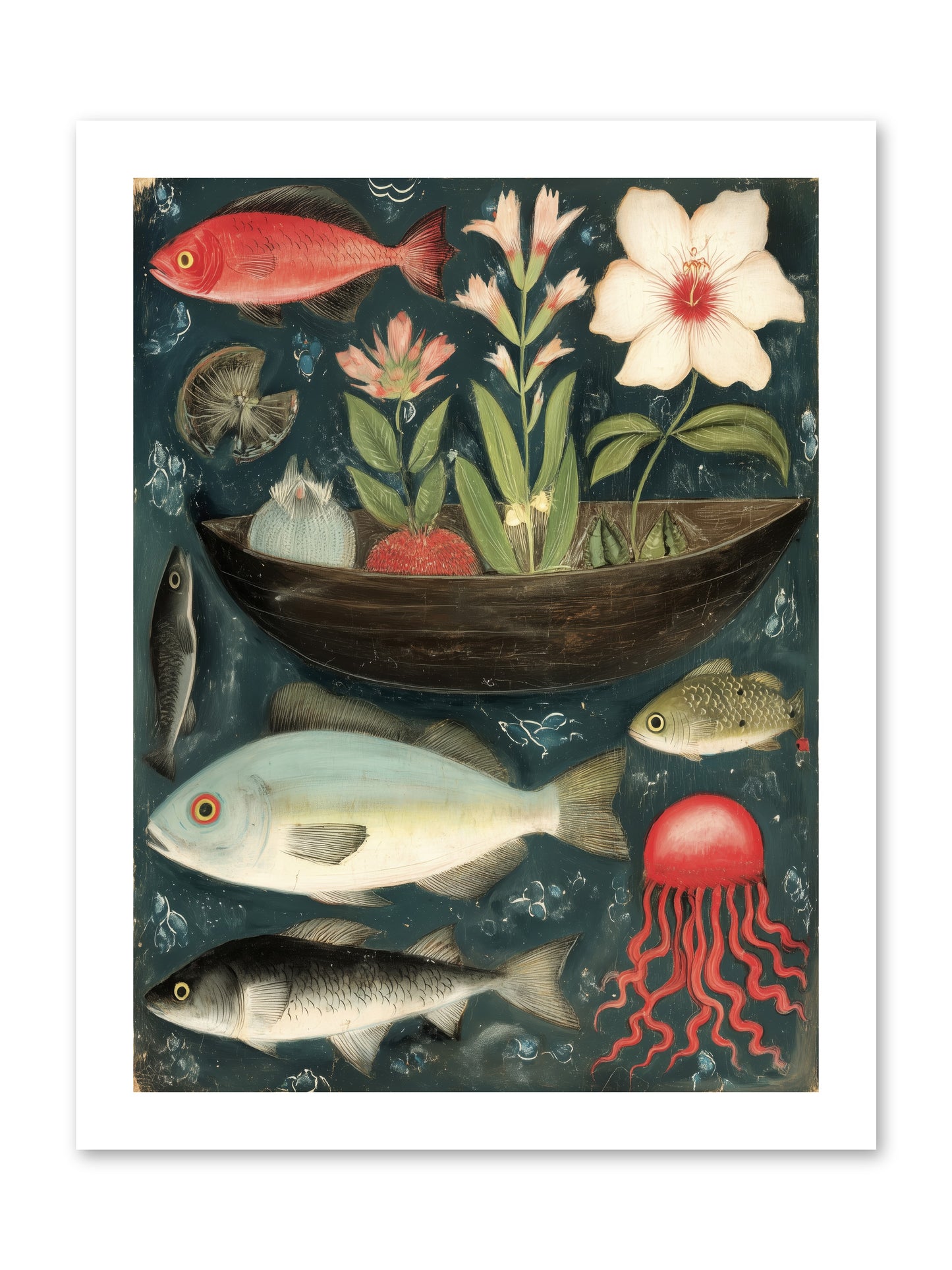 Deep Blue Diary -- Paper Print 12x16