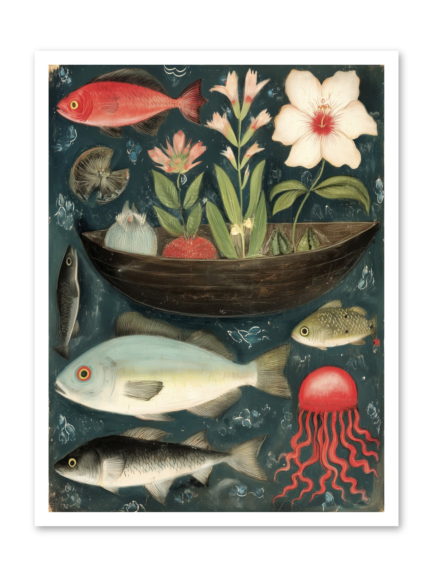 Deep Blue Diary -- Paper Print 24x32