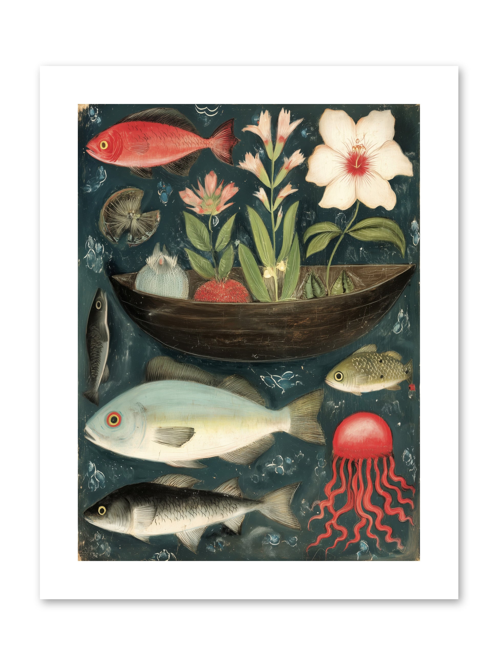 Deep Blue Diary -- Paper Print 9x12