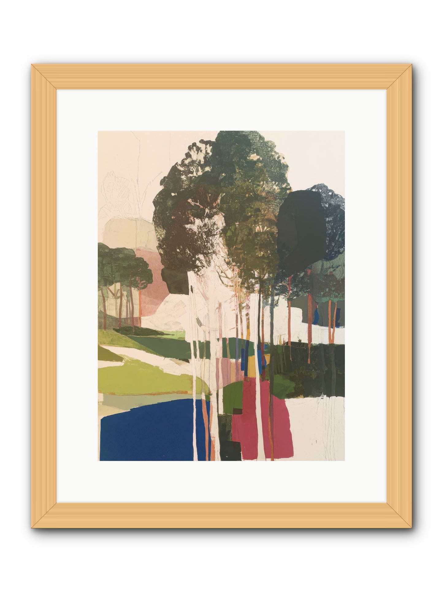 Deep Listening -- Framed Print - Natural 12x16