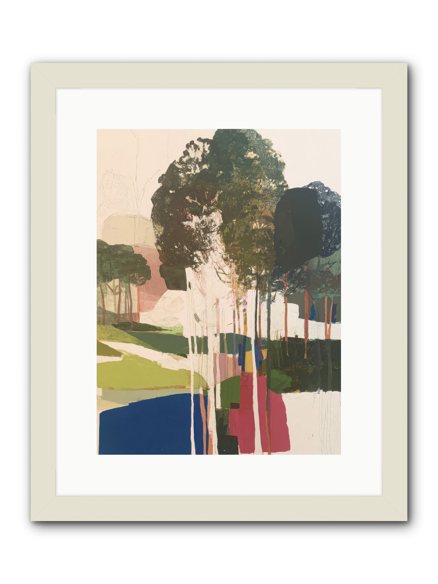 Deep Listening -- Framed Print - White 12x16