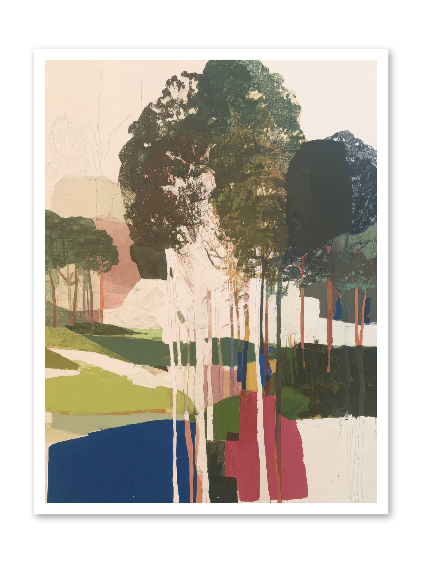 Deep Listening -- Loose Canvas Print 30x40