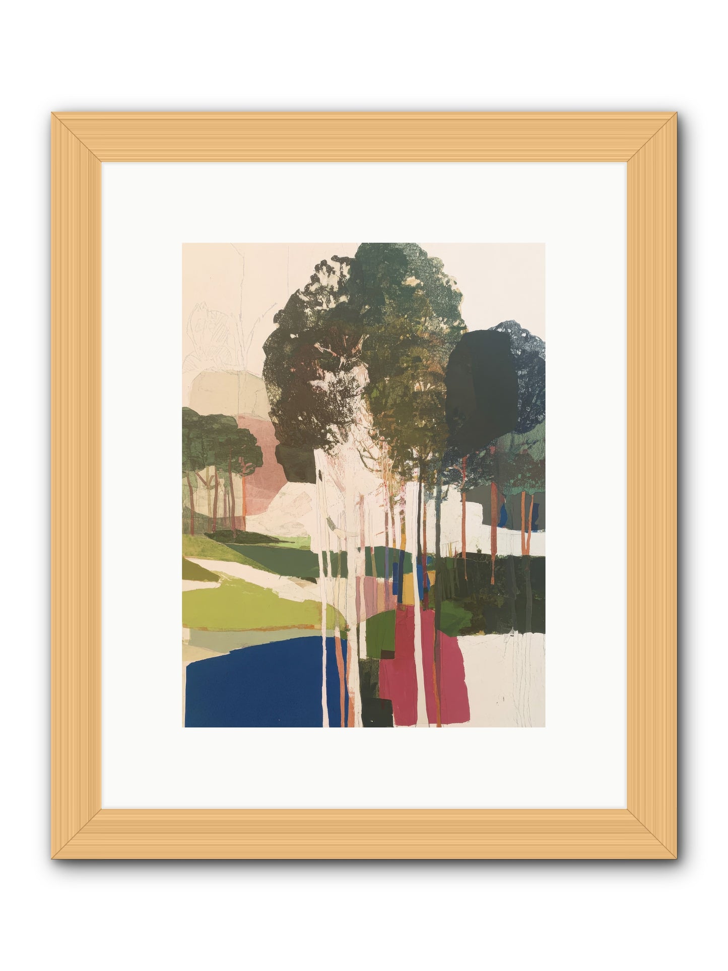 Deep Listening -- Framed Print - Natural 9x12