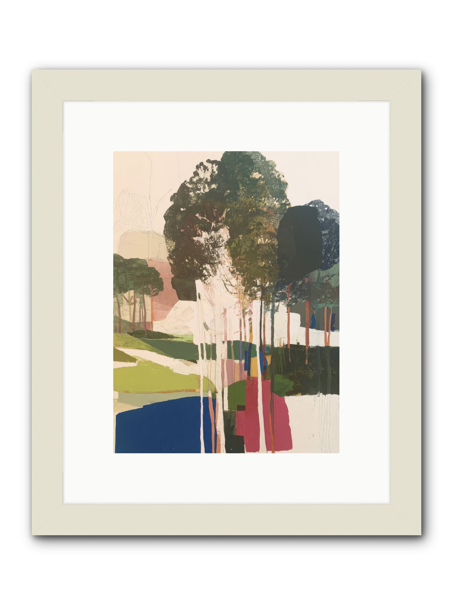 Deep Listening -- Framed Print - White 9x12