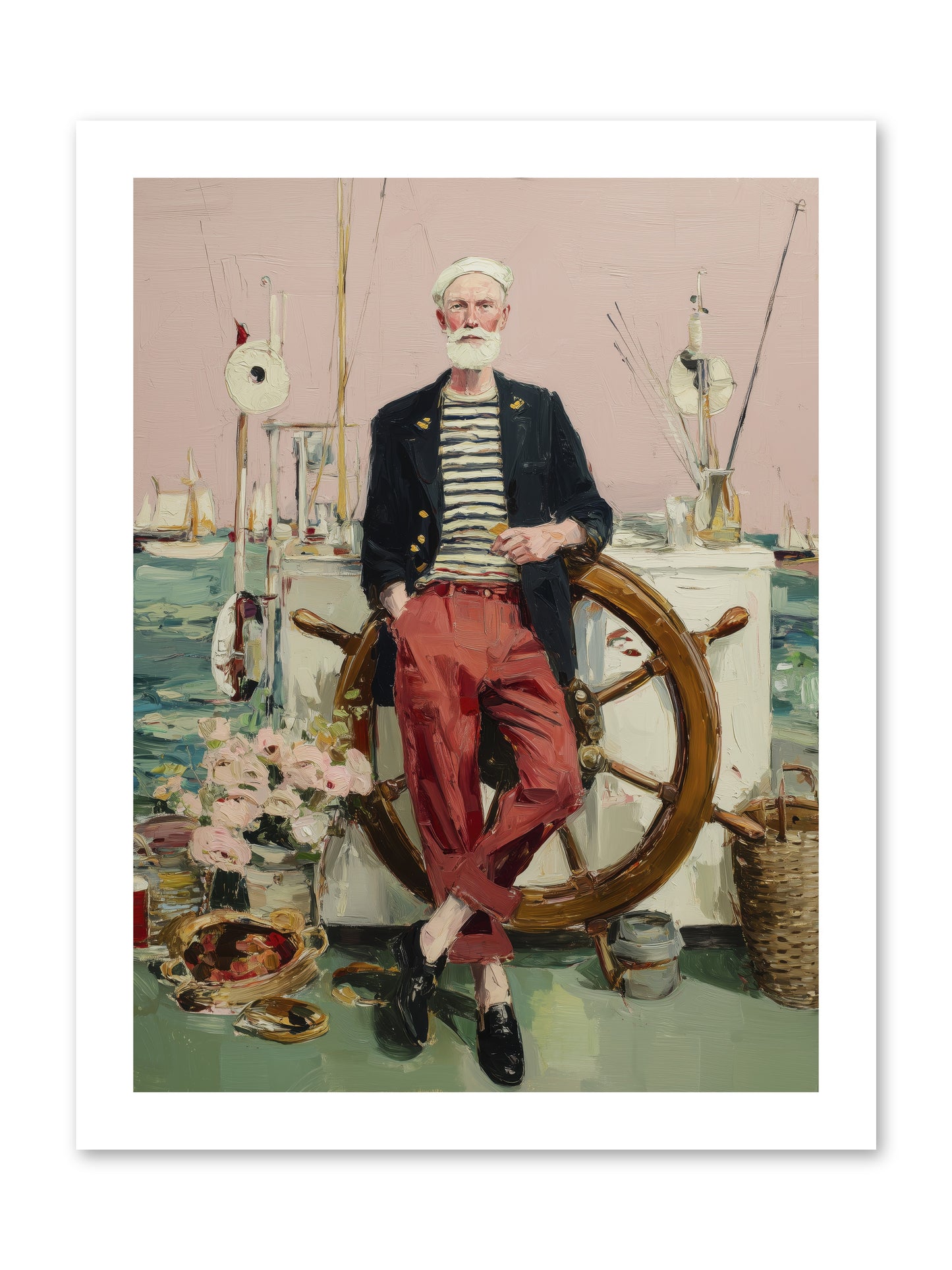 Deep Water Gambler -- Loose Canvas Print 12x16