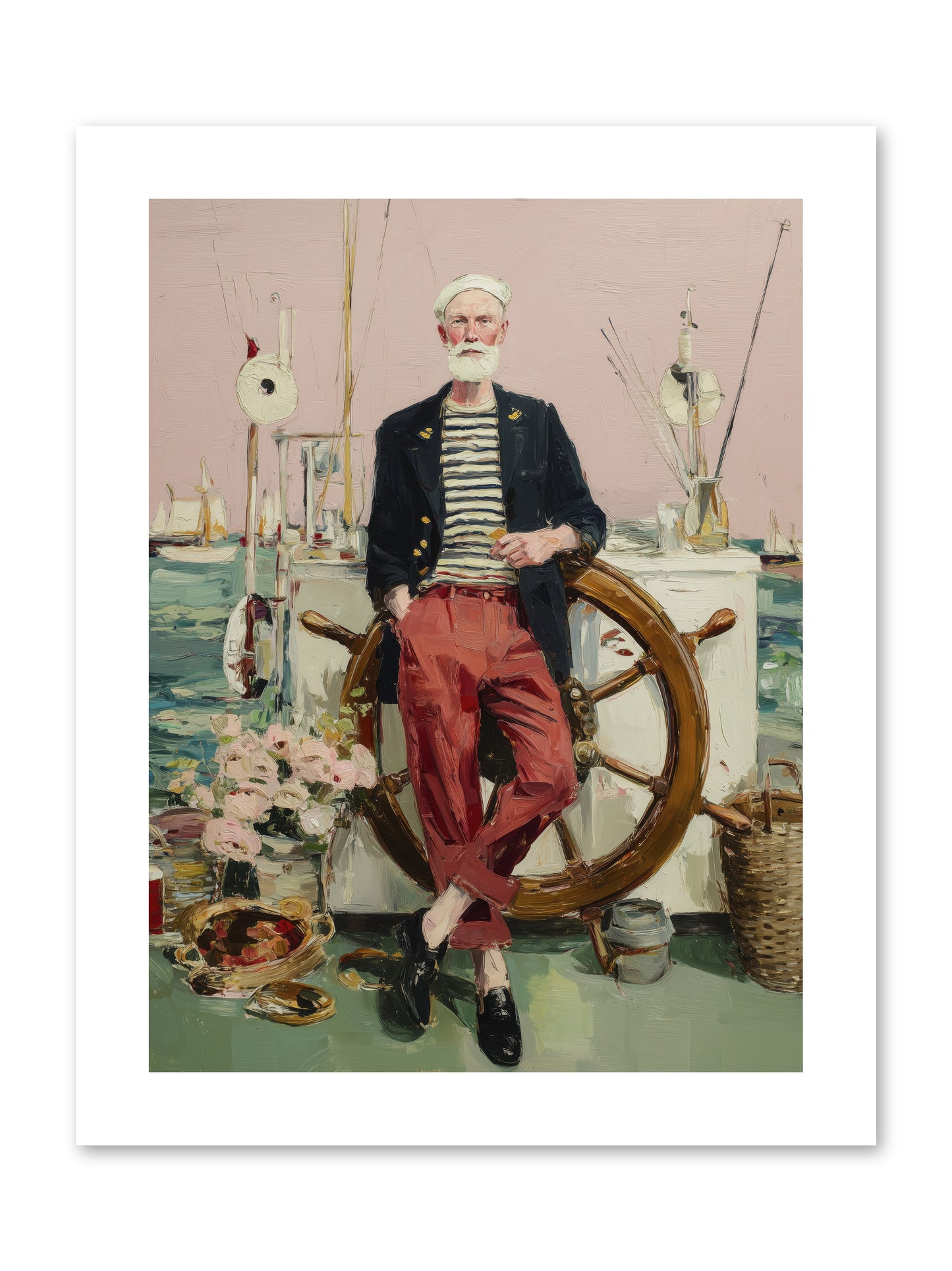 Deep Water Gambler -- Paper Print 9x12